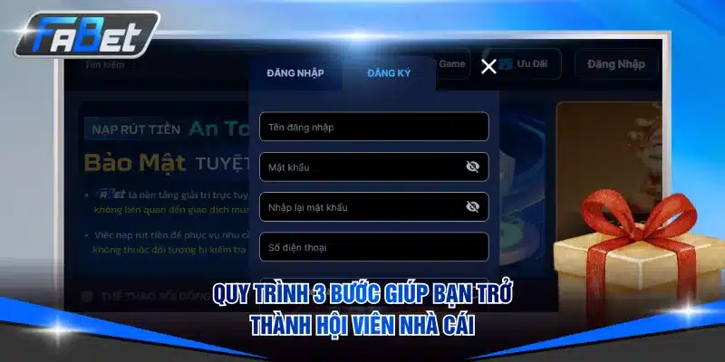Quy trình 3 bước giúp bạn trở thành hội viên nhà cái